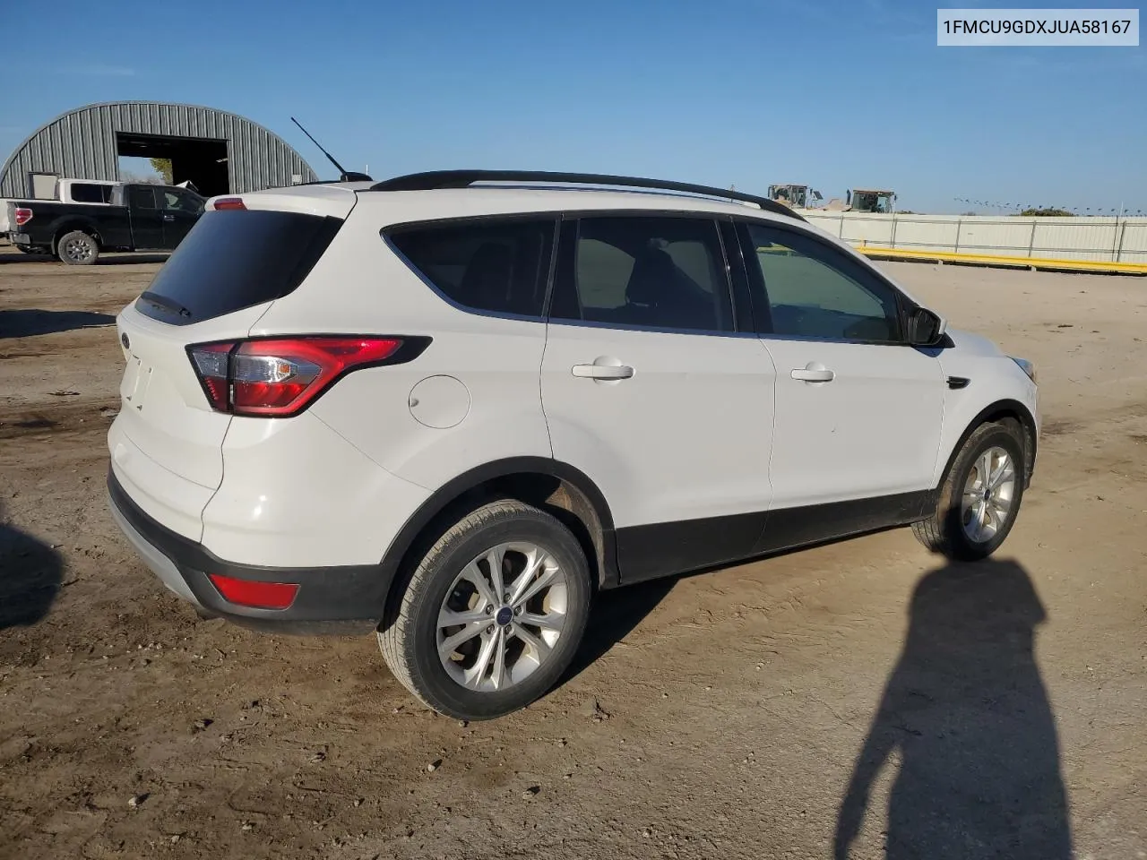 2018 Ford Escape Se VIN: 1FMCU9GDXJUA58167 Lot: 69865594