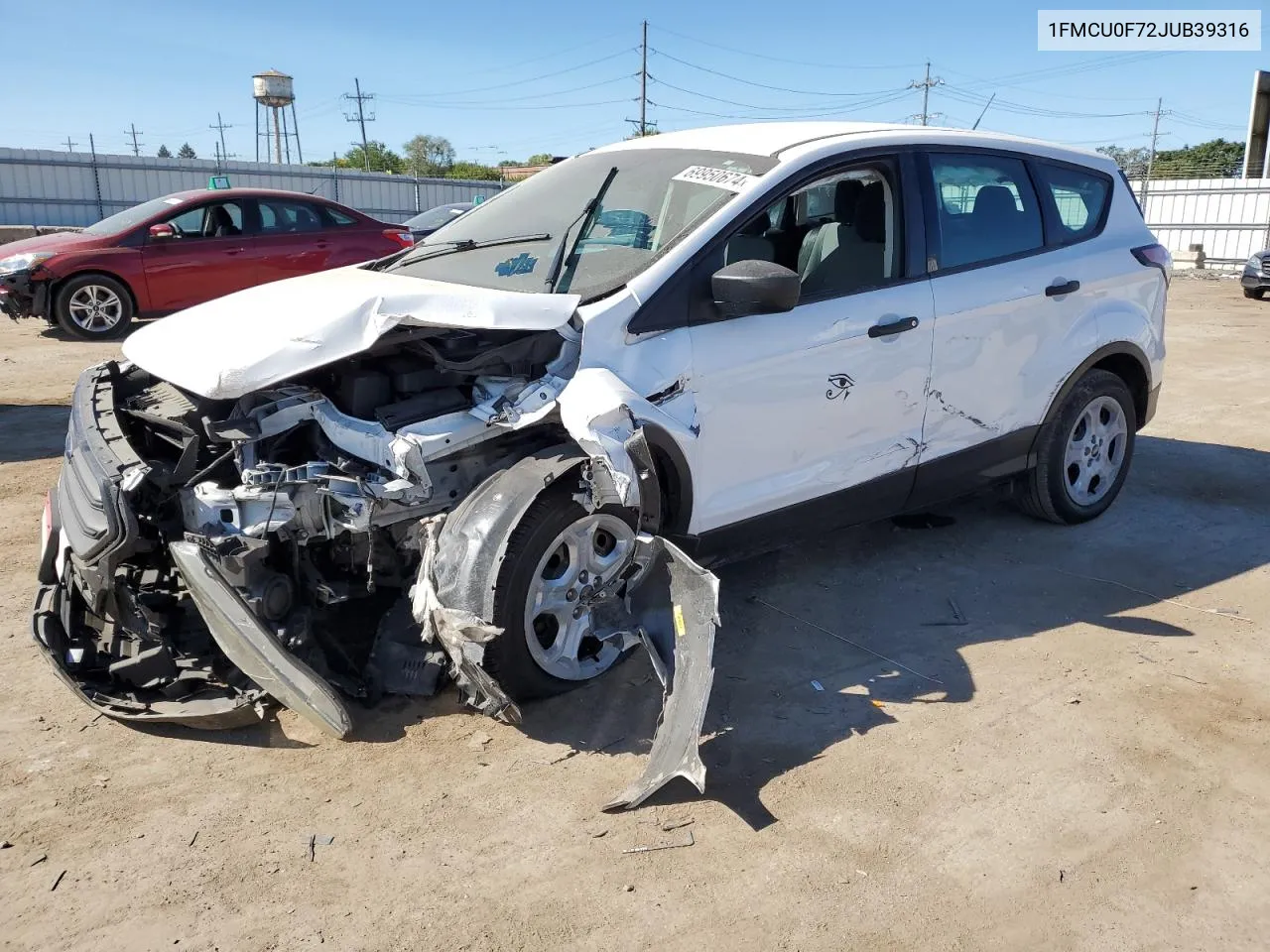 2018 Ford Escape S VIN: 1FMCU0F72JUB39316 Lot: 69950674