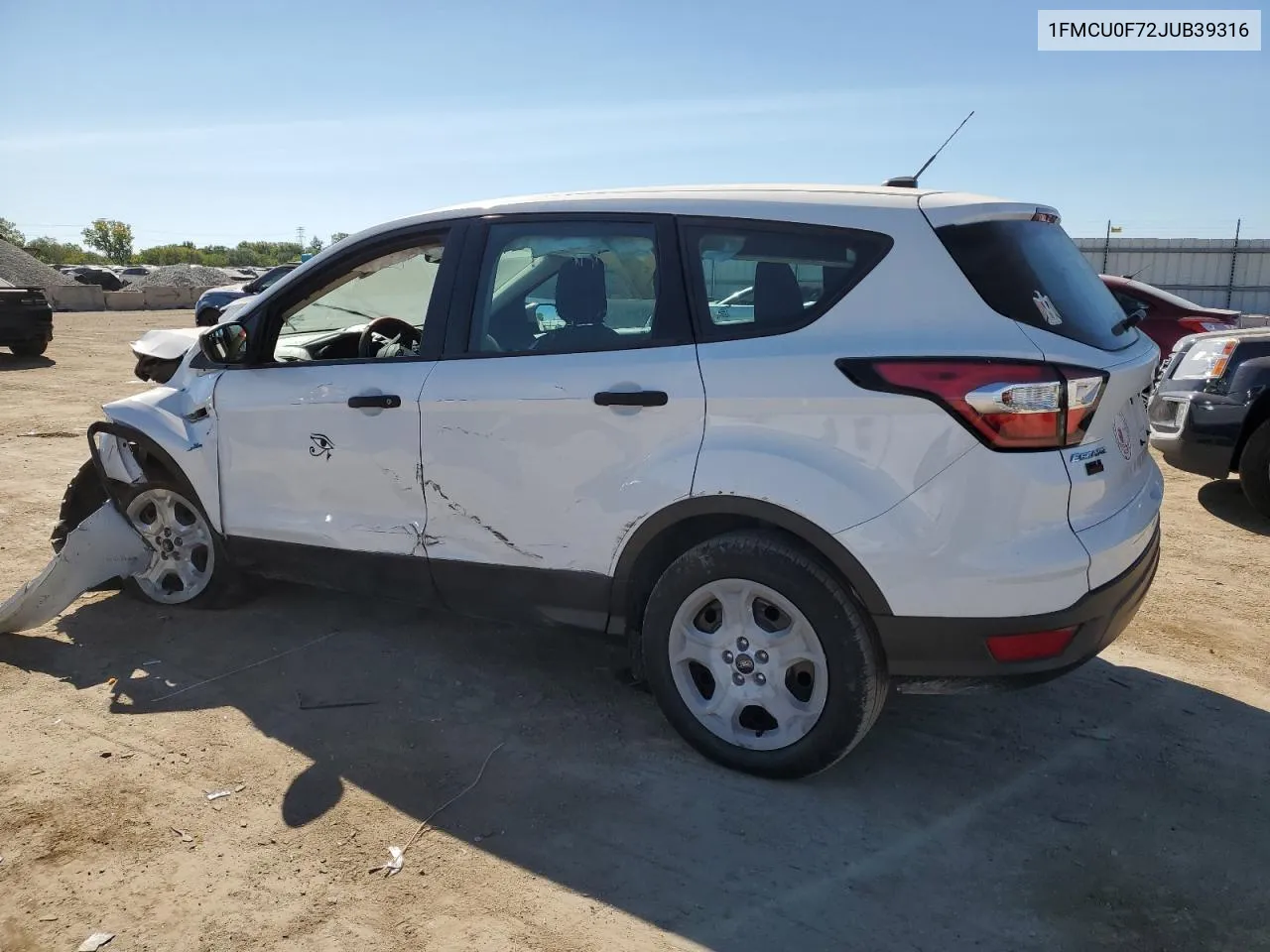 2018 Ford Escape S VIN: 1FMCU0F72JUB39316 Lot: 69950674