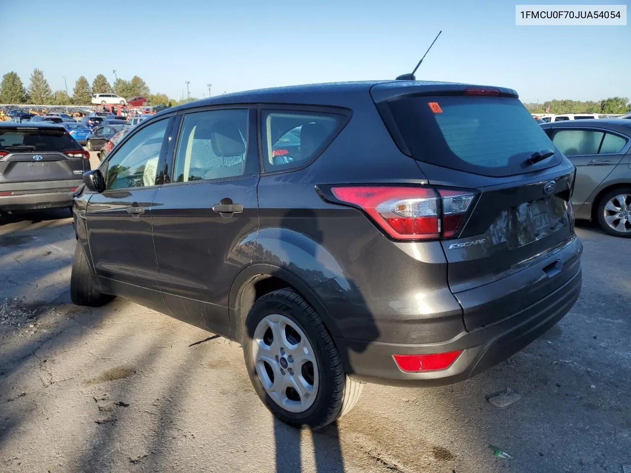 2018 Ford Escape S VIN: 1FMCU0F70JUA54054 Lot: 70031824