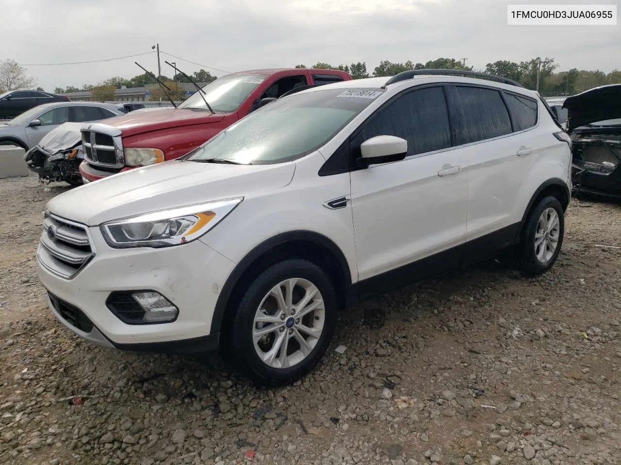 2018 Ford Escape Sel VIN: 1FMCU0HD3JUA06955 Lot: 70218014