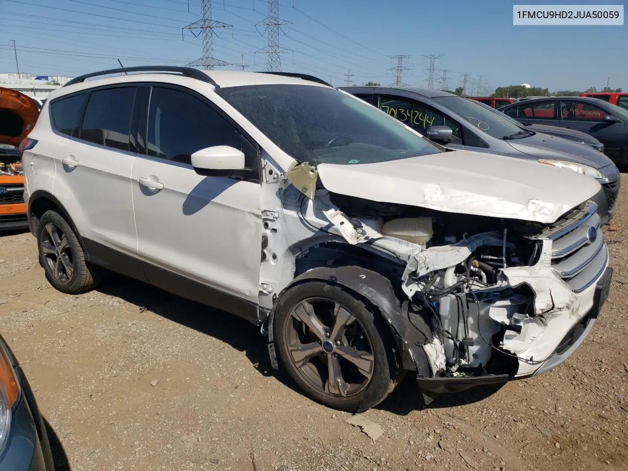 2018 Ford Escape Sel VIN: 1FMCU9HD2JUA50059 Lot: 70588934