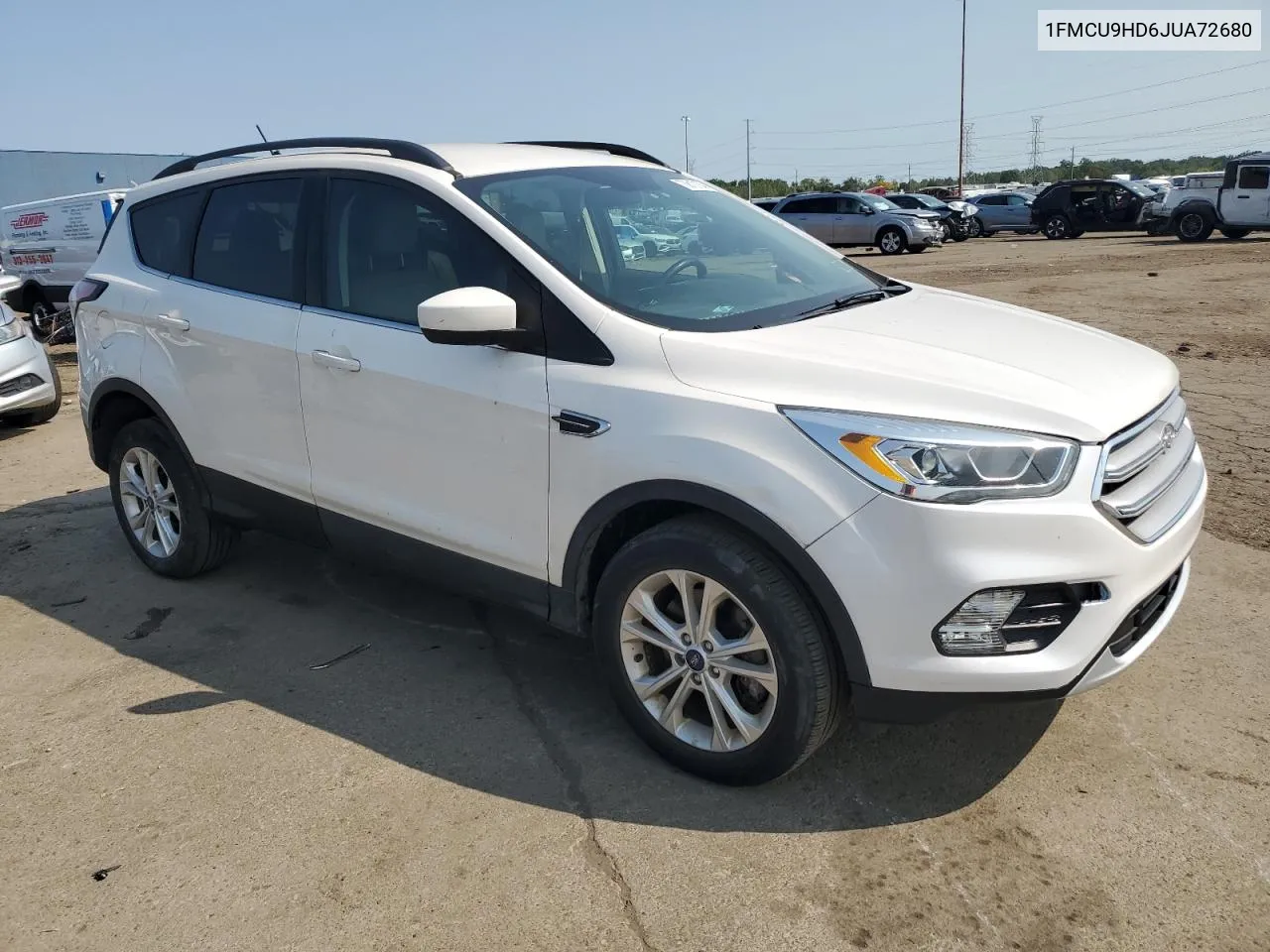 2018 Ford Escape Sel VIN: 1FMCU9HD6JUA72680 Lot: 70612184