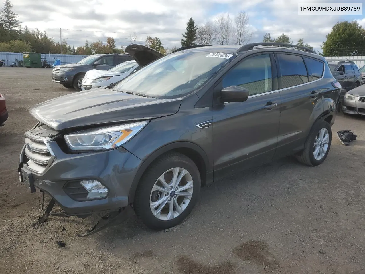 2018 Ford Escape Sel VIN: 1FMCU9HDXJUB89789 Lot: 70873604