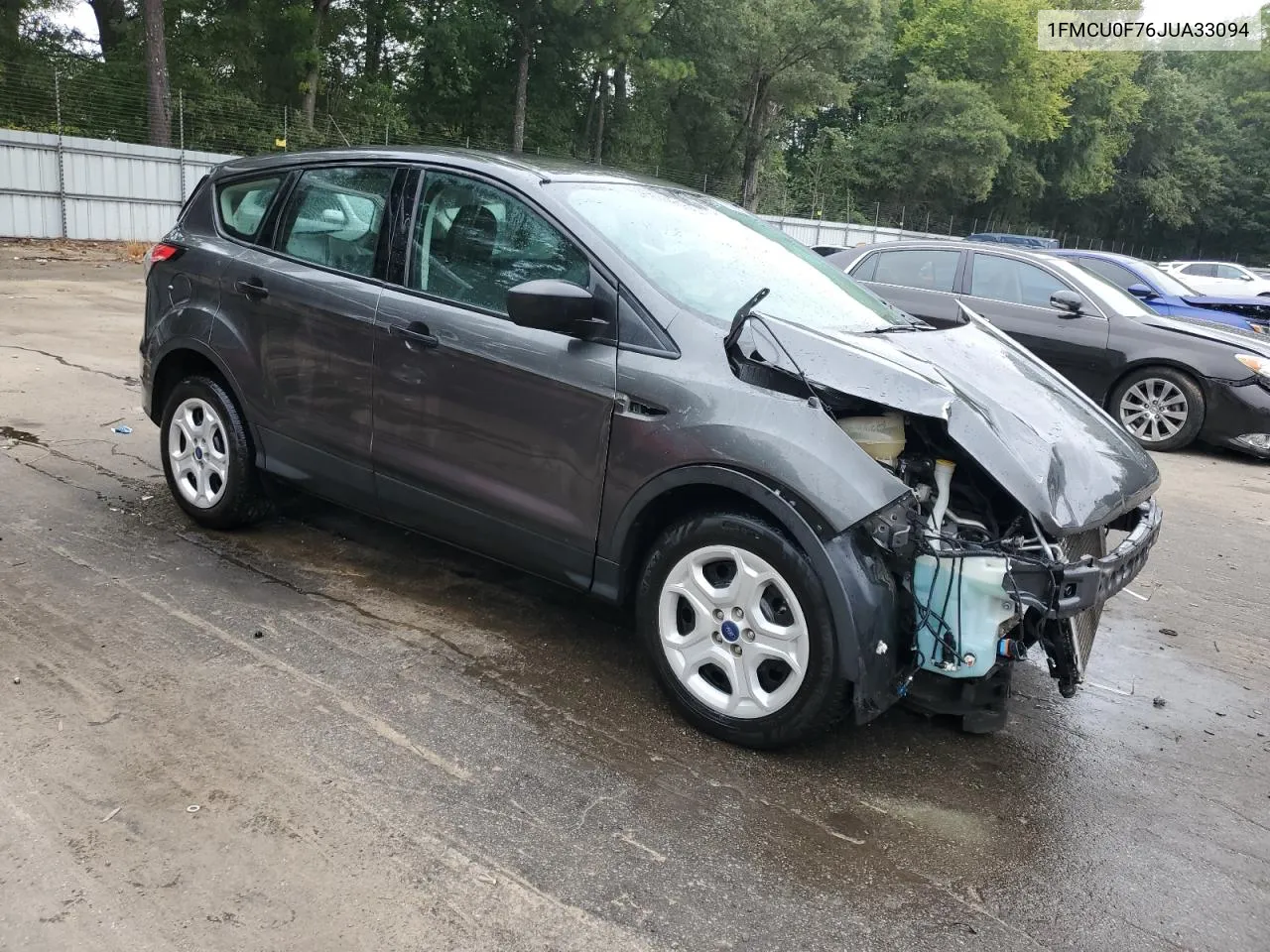 2018 Ford Escape S VIN: 1FMCU0F76JUA33094 Lot: 70992114