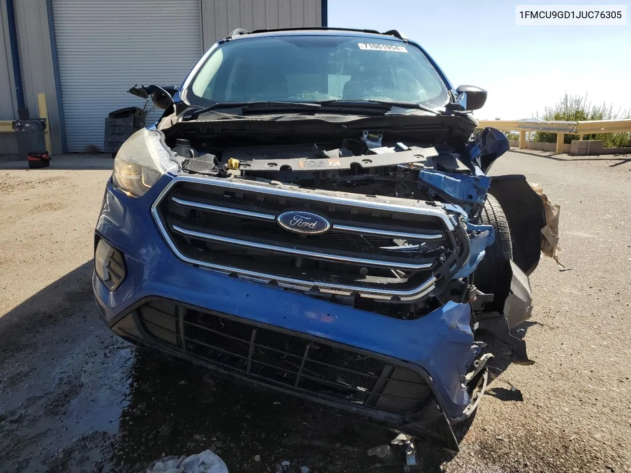 2018 Ford Escape Se VIN: 1FMCU9GD1JUC76305 Lot: 71061954