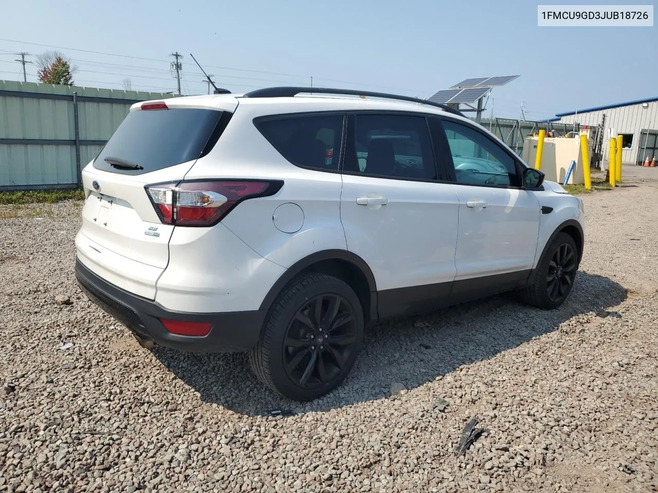 1FMCU9GD3JUB18726 2018 Ford Escape Se