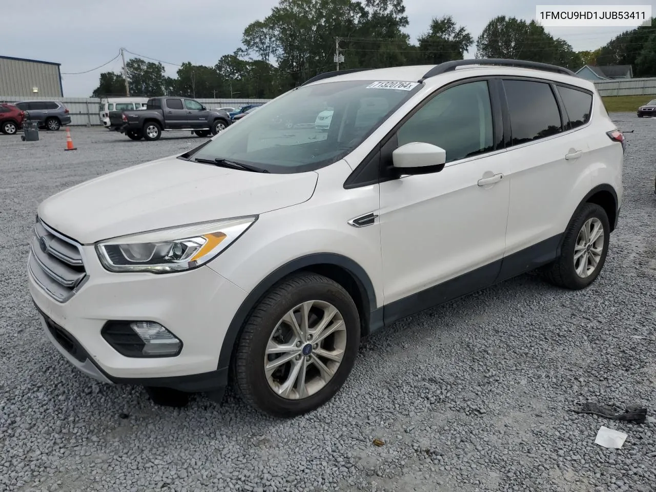 2018 Ford Escape Sel VIN: 1FMCU9HD1JUB53411 Lot: 71320764