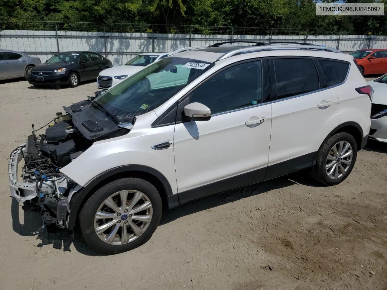 2018 Ford Escape Titanium VIN: 1FMCU9J96JUB45097 Lot: 71425574