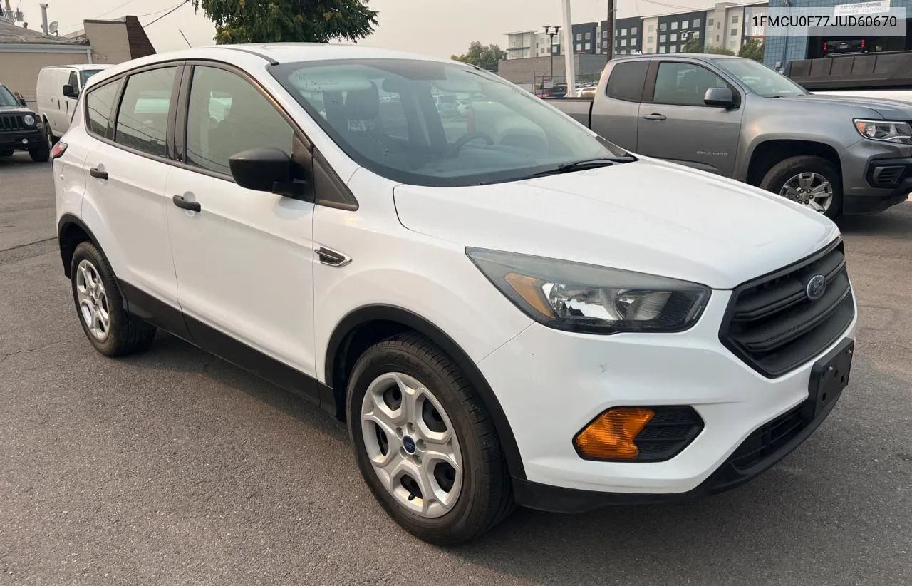 2018 Ford Escape S VIN: 1FMCU0F77JUD60670 Lot: 71492014