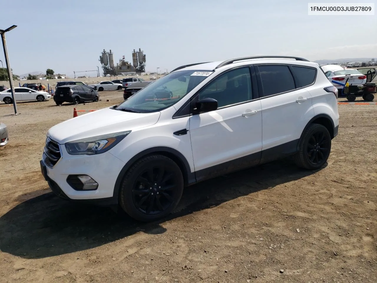 2018 Ford Escape Se VIN: 1FMCU0GD3JUB27809 Lot: 71577074