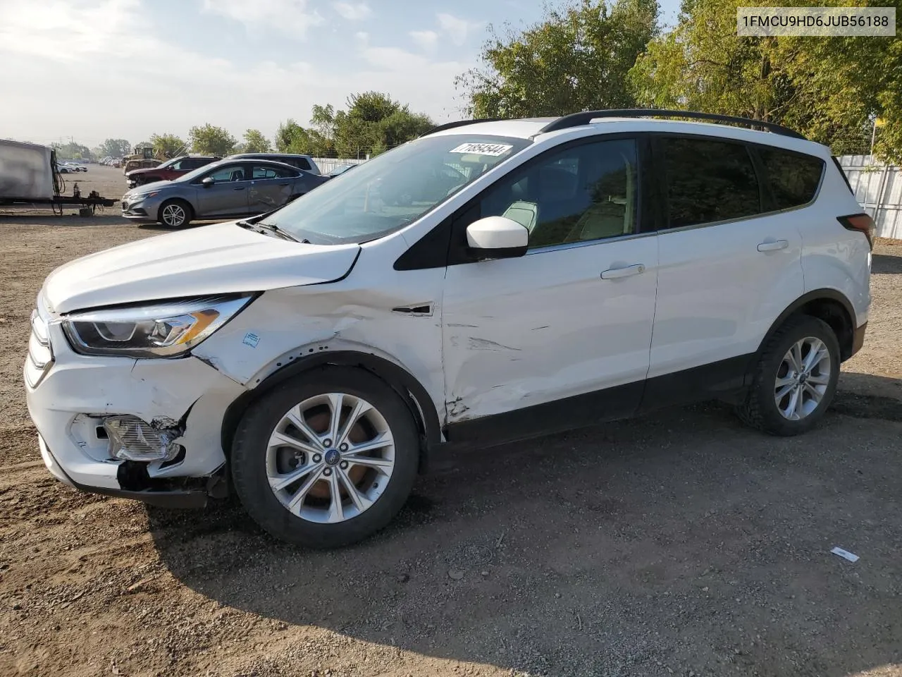 2018 Ford Escape Sel VIN: 1FMCU9HD6JUB56188 Lot: 71854544