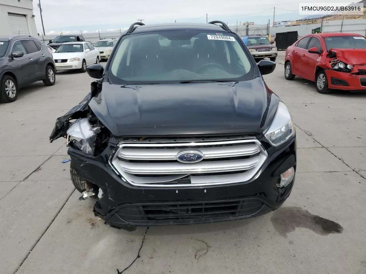 2018 Ford Escape Se VIN: 1FMCU9GD2JUB63916 Lot: 72049004