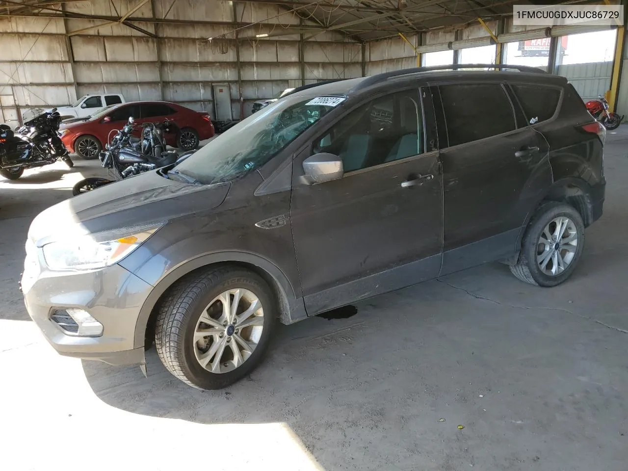 2018 Ford Escape Se VIN: 1FMCU0GDXJUC86729 Lot: 72086274