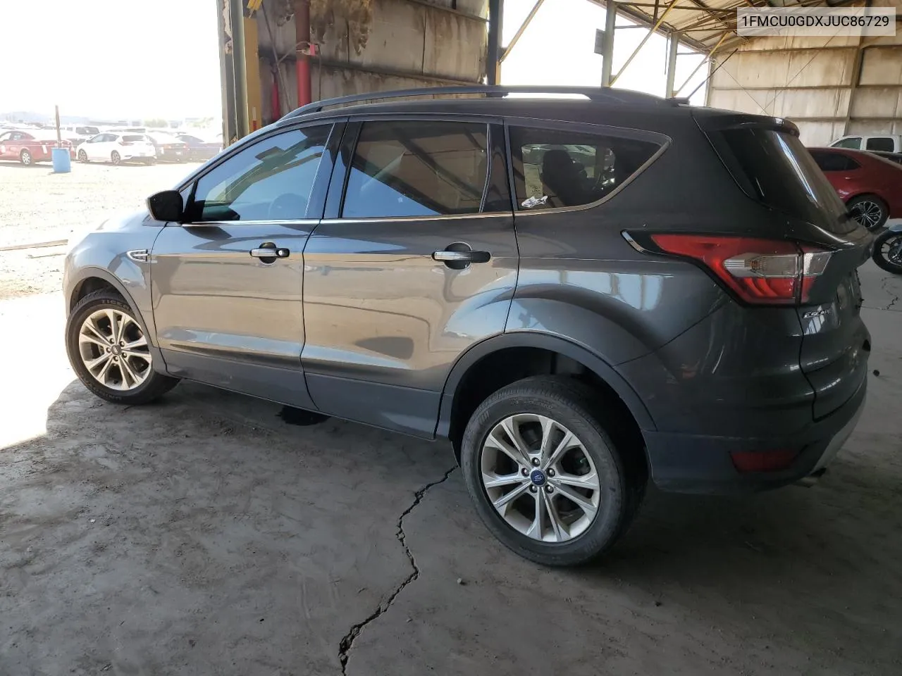 2018 Ford Escape Se VIN: 1FMCU0GDXJUC86729 Lot: 72086274