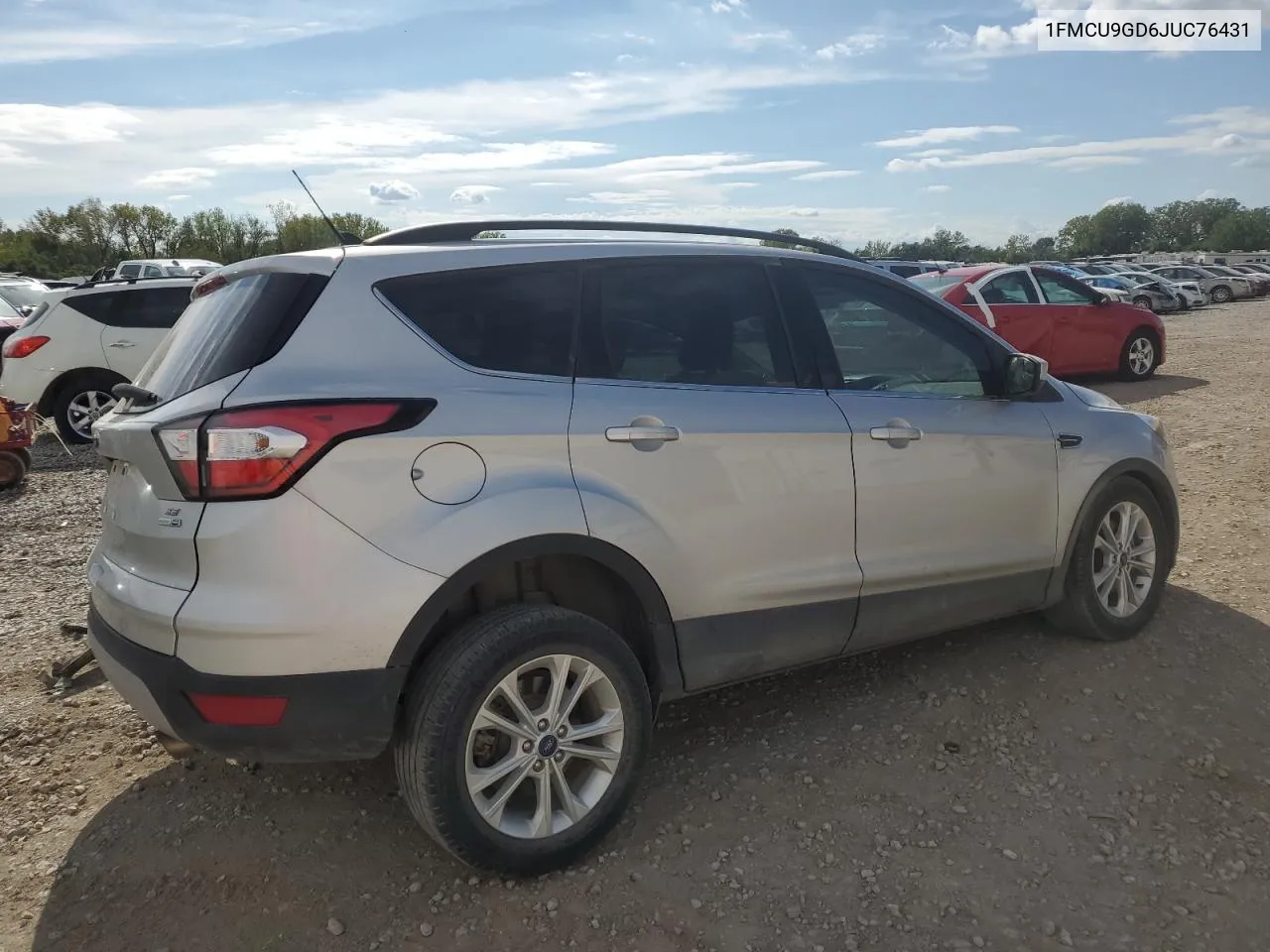 2018 Ford Escape Se VIN: 1FMCU9GD6JUC76431 Lot: 72464334