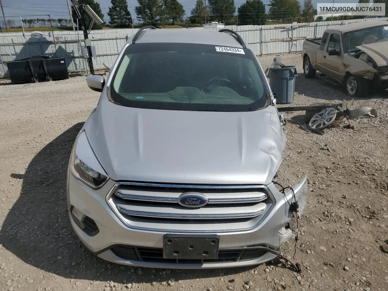 2018 Ford Escape Se VIN: 1FMCU9GD6JUC76431 Lot: 72464334