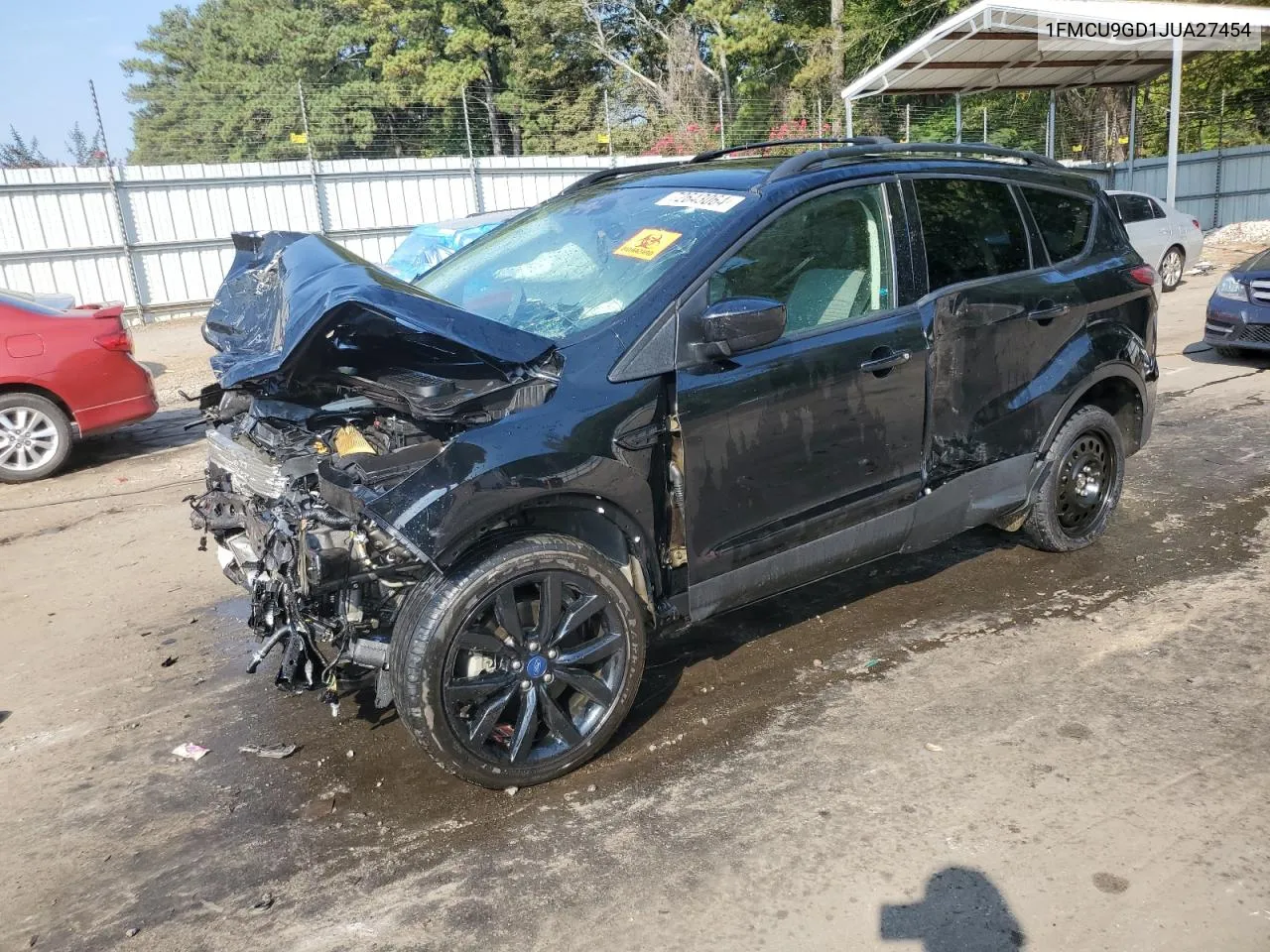 2018 Ford Escape Se VIN: 1FMCU9GD1JUA27454 Lot: 72643064