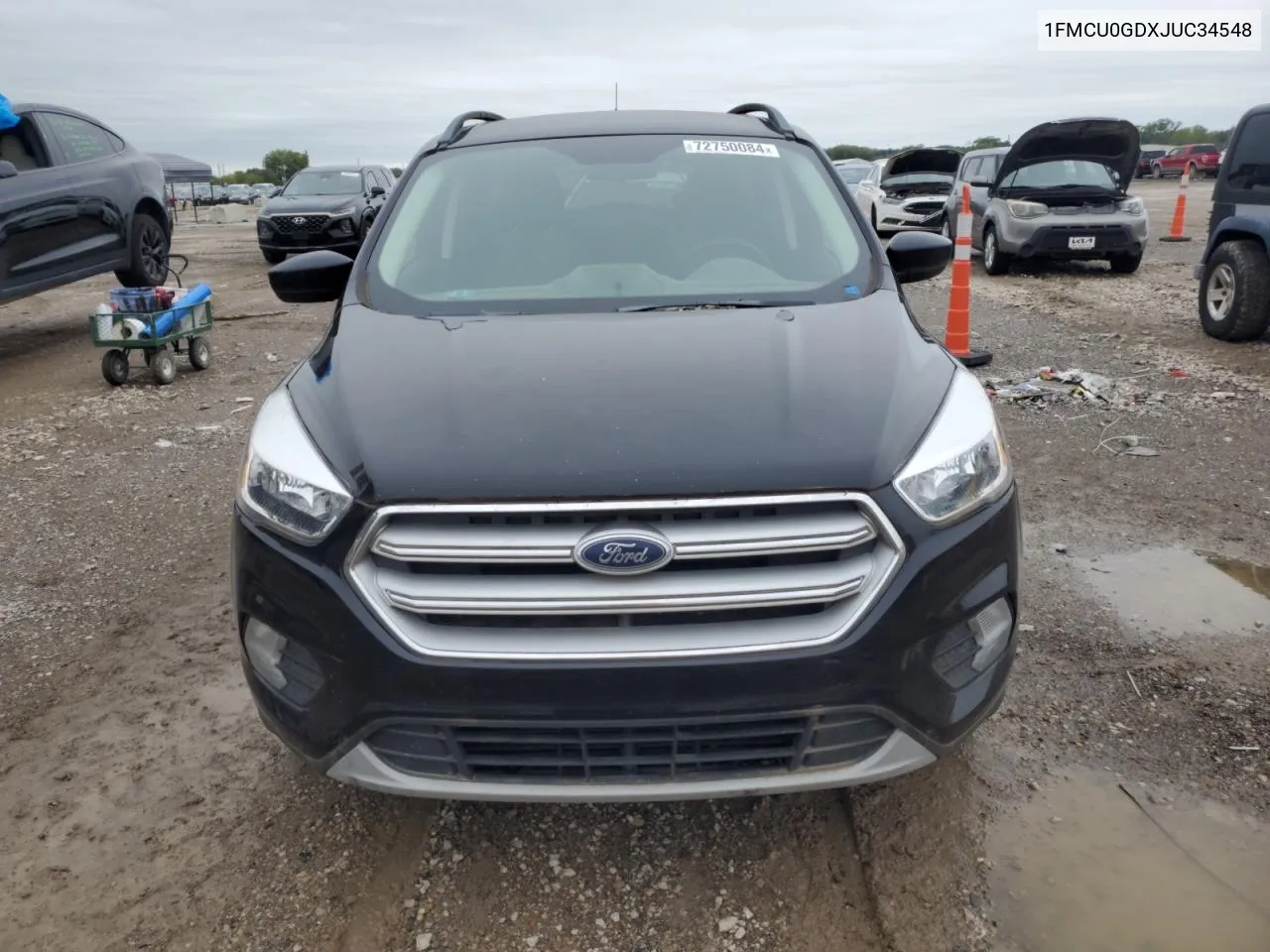 2018 Ford Escape Se VIN: 1FMCU0GDXJUC34548 Lot: 72750084