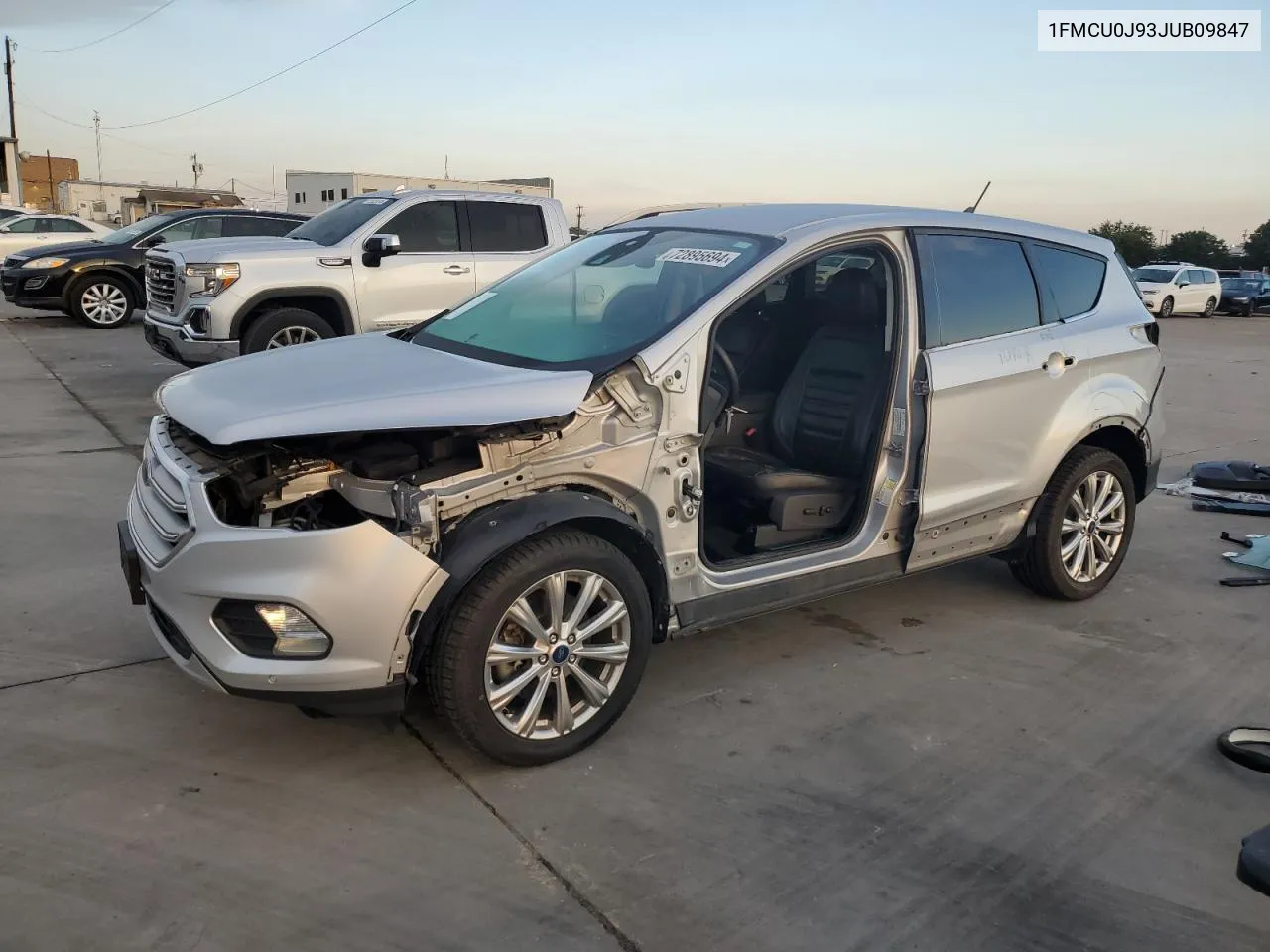 2018 Ford Escape Titanium VIN: 1FMCU0J93JUB09847 Lot: 72895694