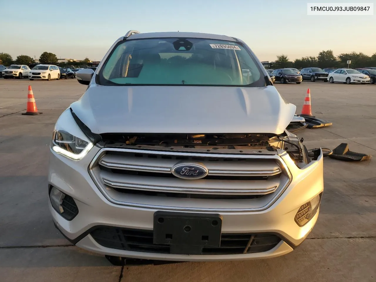 2018 Ford Escape Titanium VIN: 1FMCU0J93JUB09847 Lot: 72895694