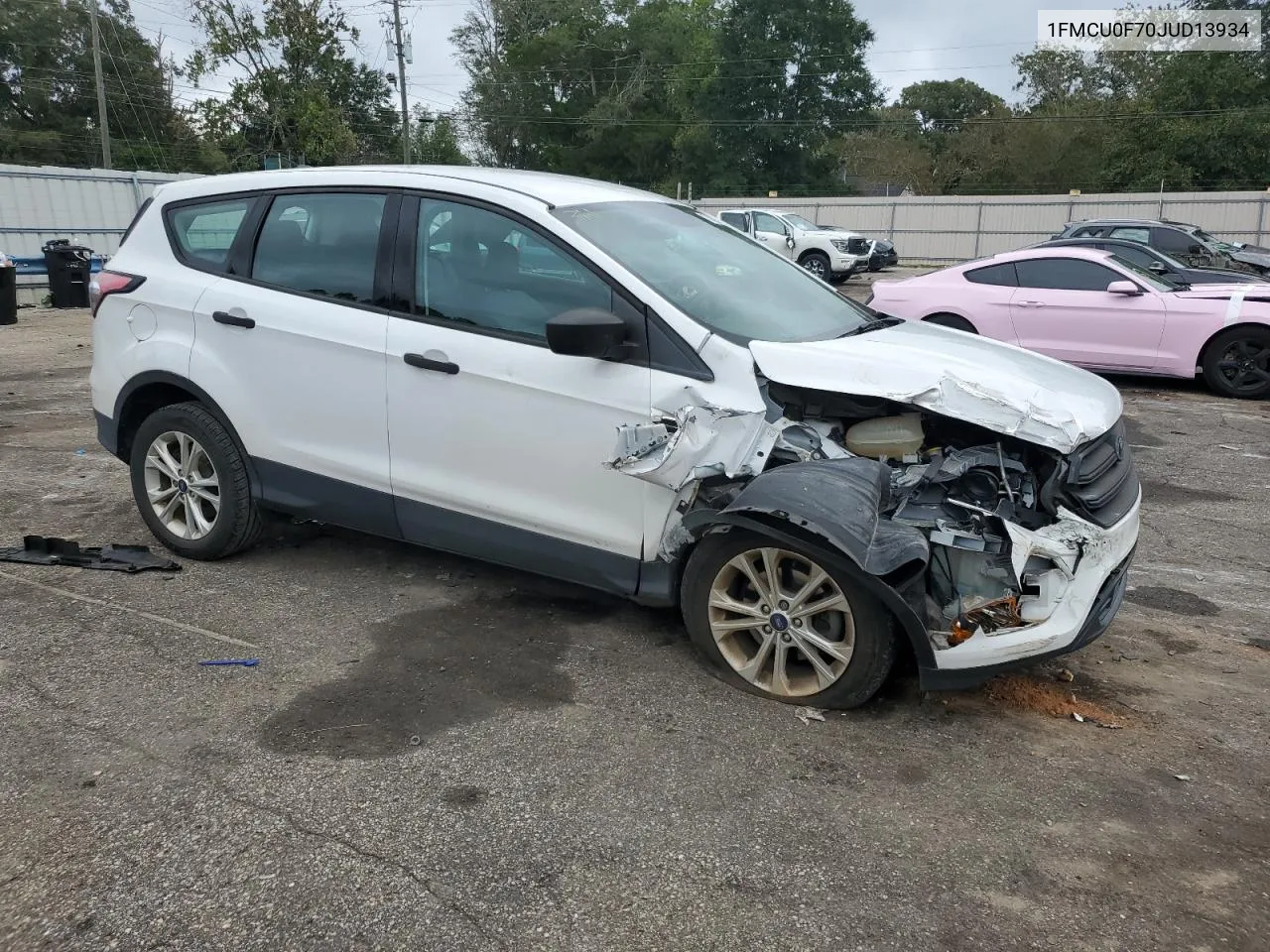 2018 Ford Escape S VIN: 1FMCU0F70JUD13934 Lot: 73122974