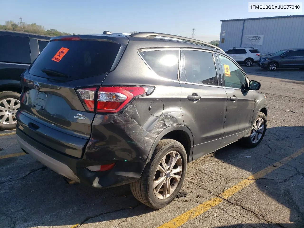 2018 Ford Escape Se VIN: 1FMCU0GDXJUC77240 Lot: 73366034