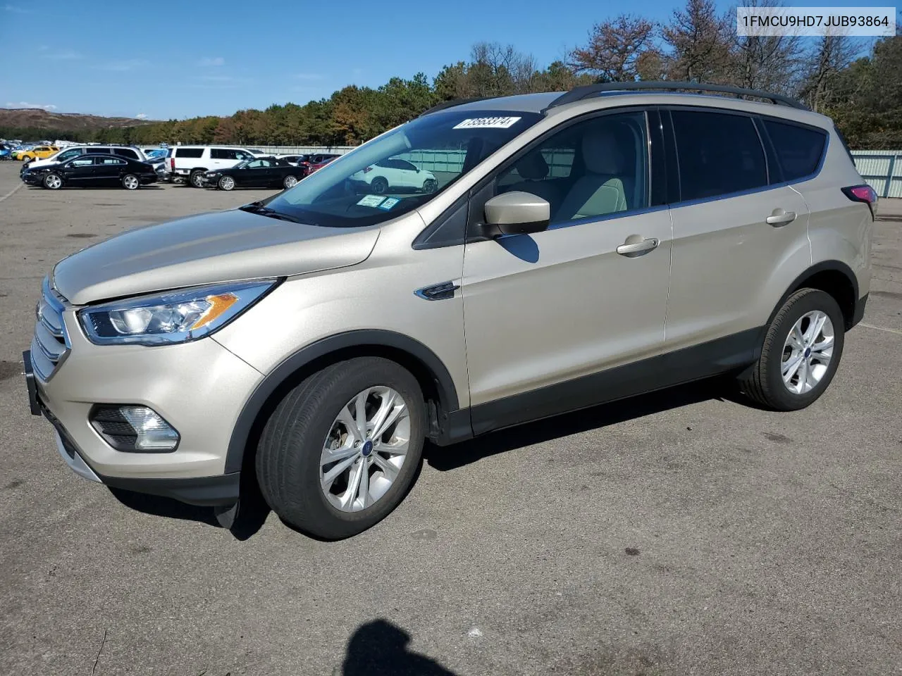 2018 Ford Escape Sel VIN: 1FMCU9HD7JUB93864 Lot: 73563374