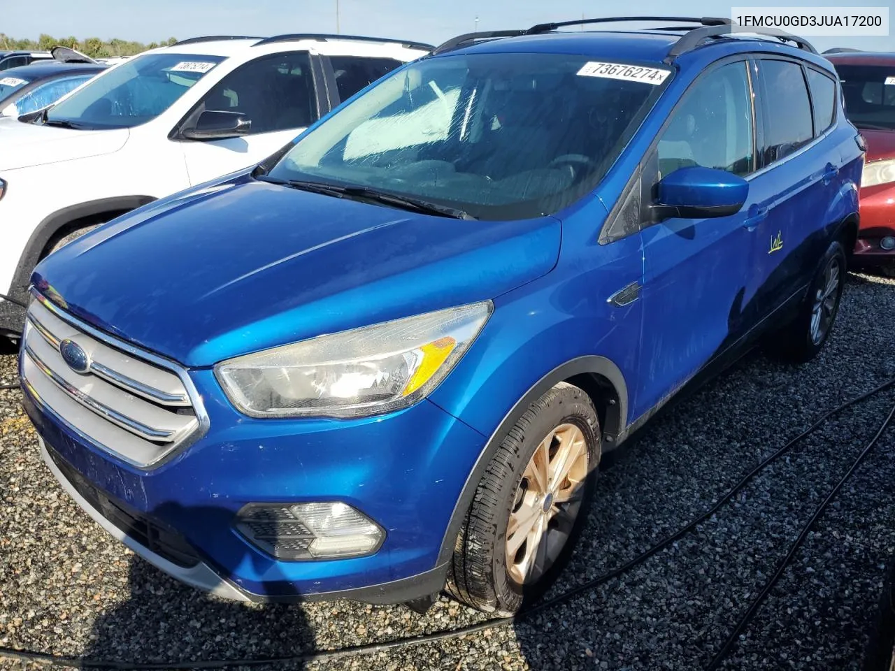 2018 Ford Escape Se VIN: 1FMCU0GD3JUA17200 Lot: 73676274