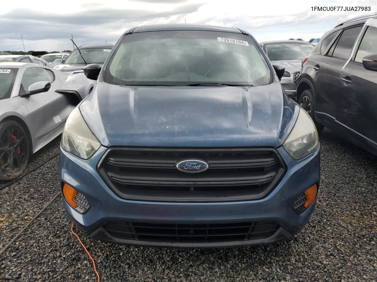 2018 Ford Escape S VIN: 1FMCU0F77JUA27983 Lot: 73918104