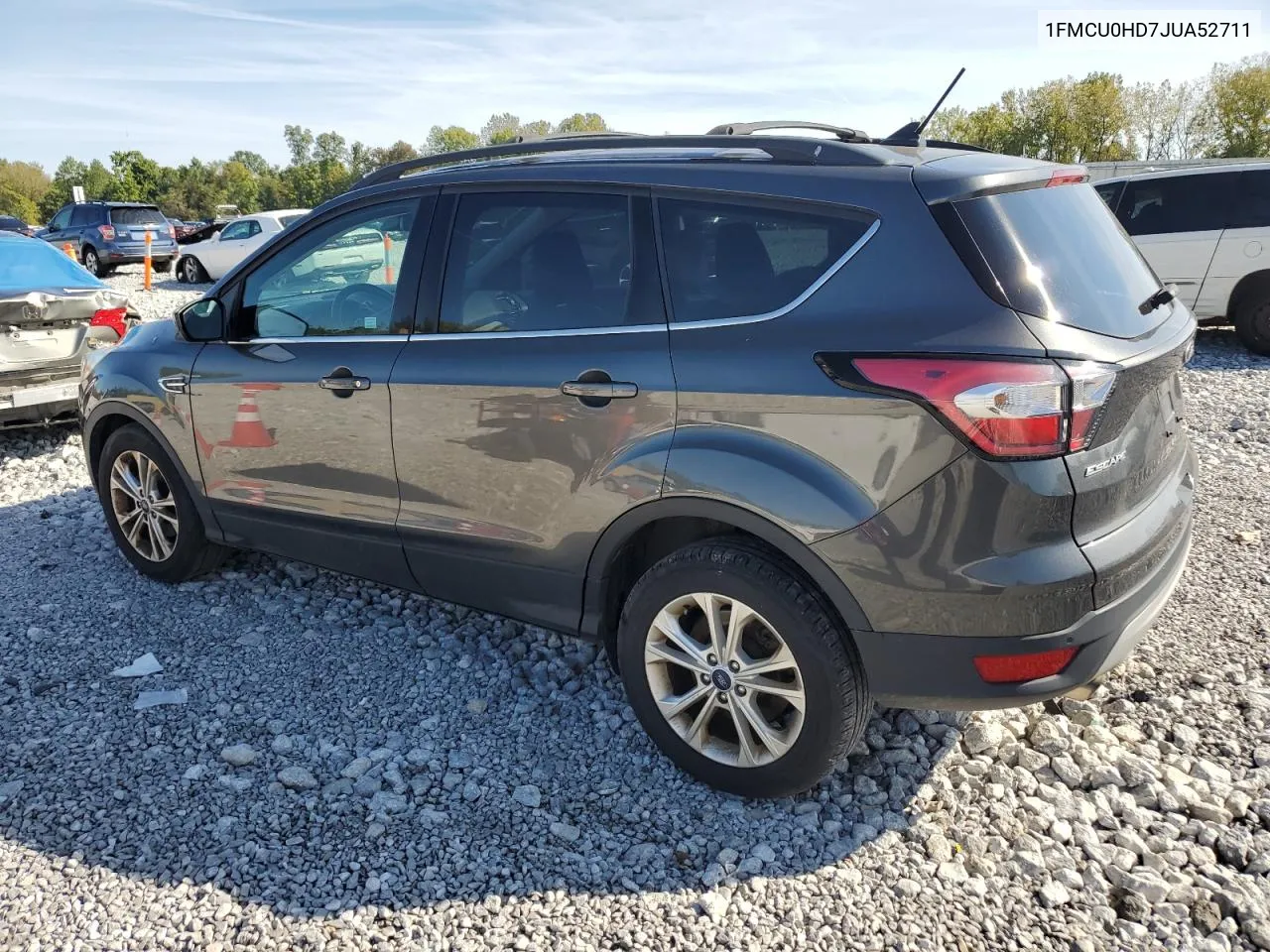 2018 Ford Escape Sel VIN: 1FMCU0HD7JUA52711 Lot: 74275234