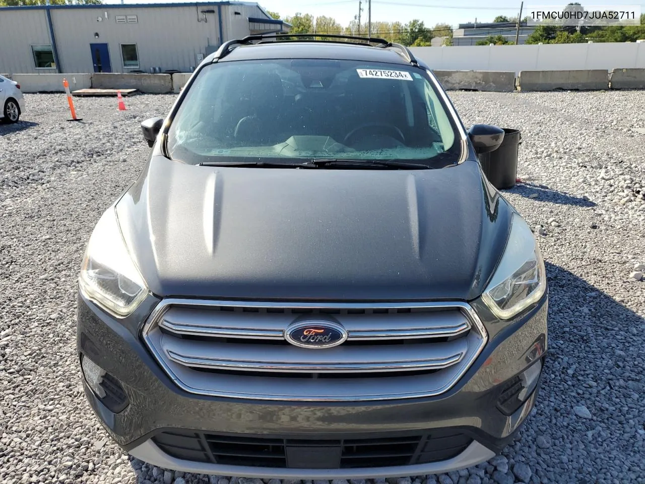 2018 Ford Escape Sel VIN: 1FMCU0HD7JUA52711 Lot: 74275234