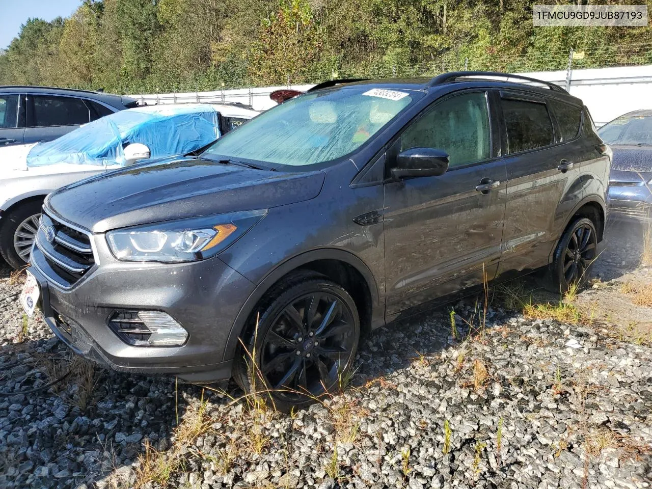 2018 Ford Escape Se VIN: 1FMCU9GD9JUB87193 Lot: 74303204