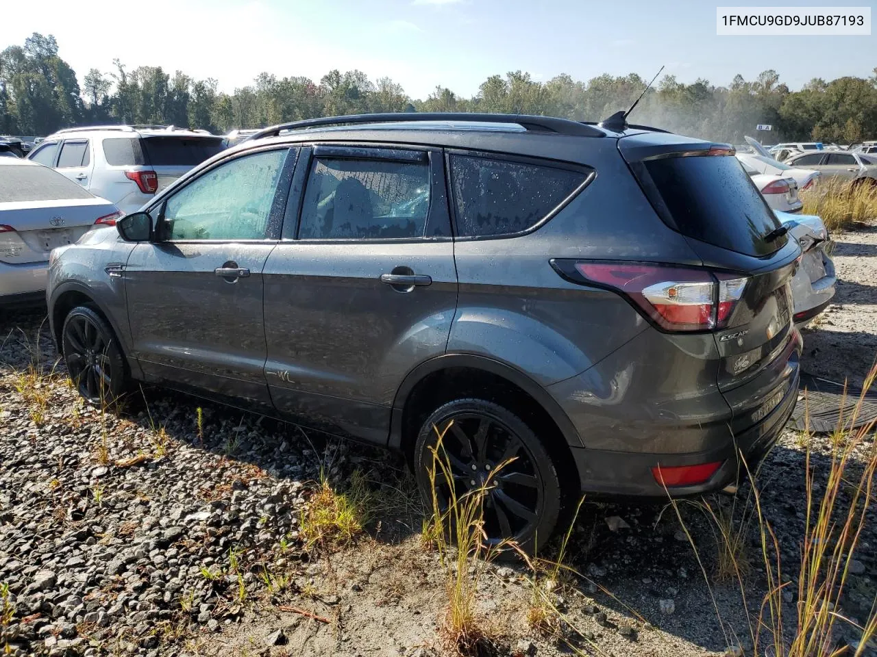 2018 Ford Escape Se VIN: 1FMCU9GD9JUB87193 Lot: 74303204