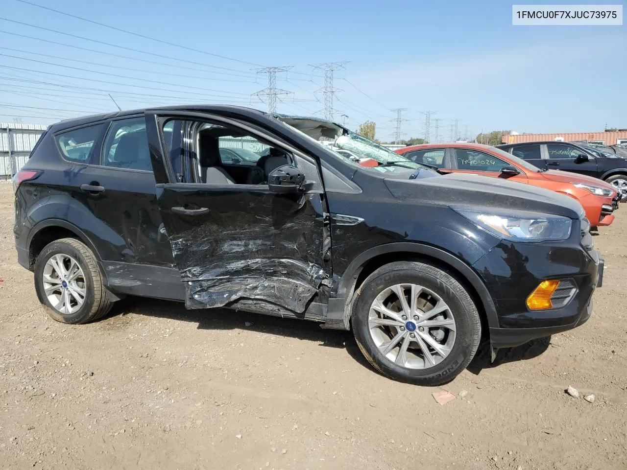 2018 Ford Escape S VIN: 1FMCU0F7XJUC73975 Lot: 74320214