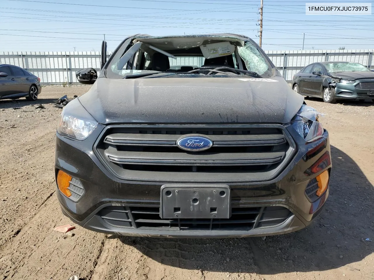 2018 Ford Escape S VIN: 1FMCU0F7XJUC73975 Lot: 74320214