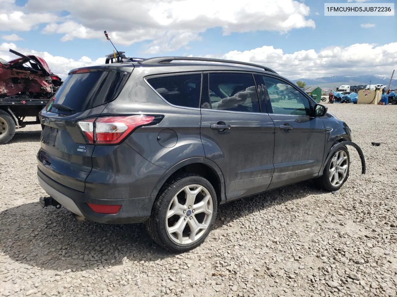 2018 Ford Escape Sel VIN: 1FMCU9HD5JUB72236 Lot: 74386814