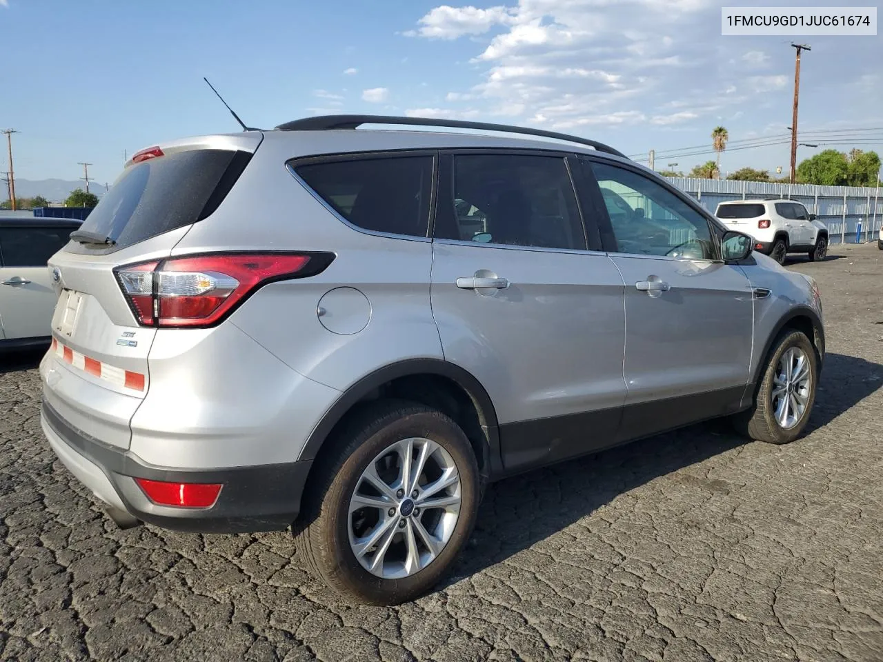 2018 Ford Escape Se VIN: 1FMCU9GD1JUC61674 Lot: 74401394