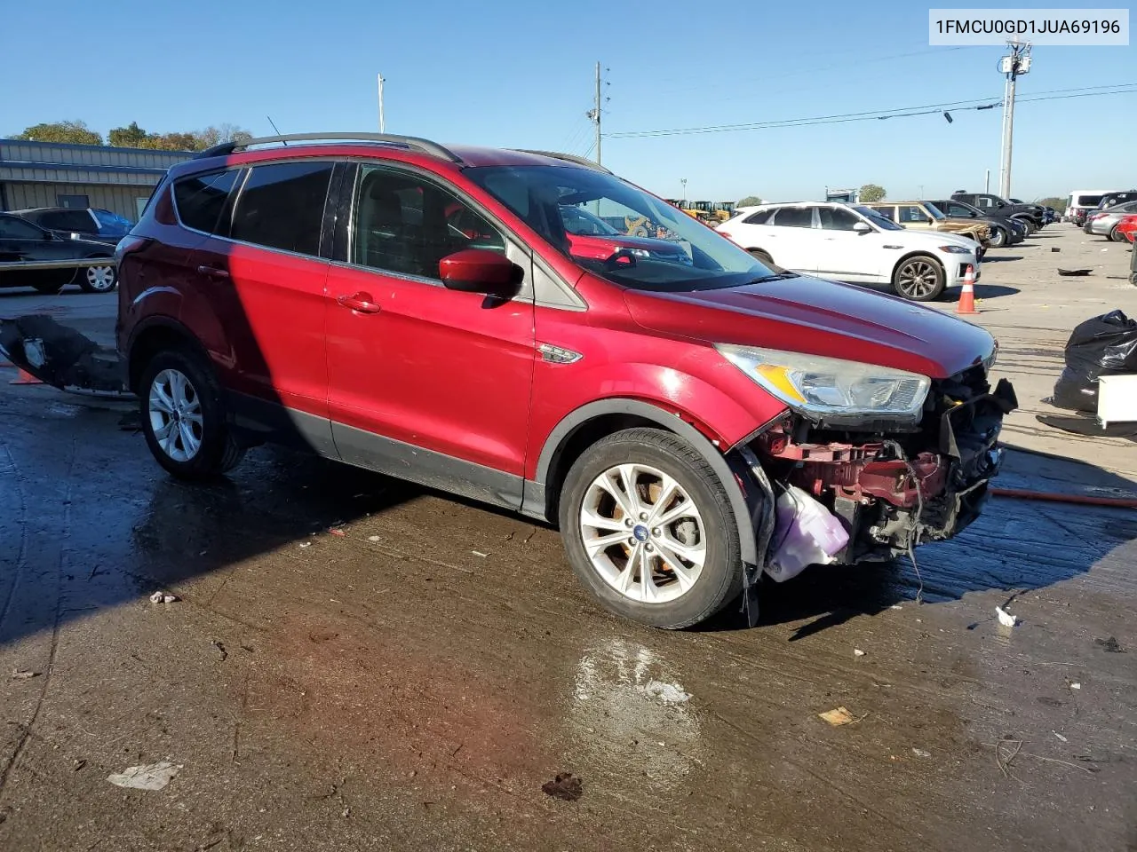 2018 Ford Escape Se VIN: 1FMCU0GD1JUA69196 Lot: 74436394