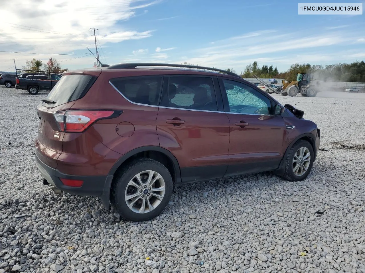 2018 Ford Escape Se VIN: 1FMCU0GD4JUC15946 Lot: 74671104