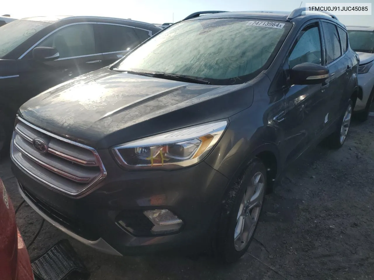 2018 Ford Escape Titanium VIN: 1FMCU0J91JUC45085 Lot: 74713964