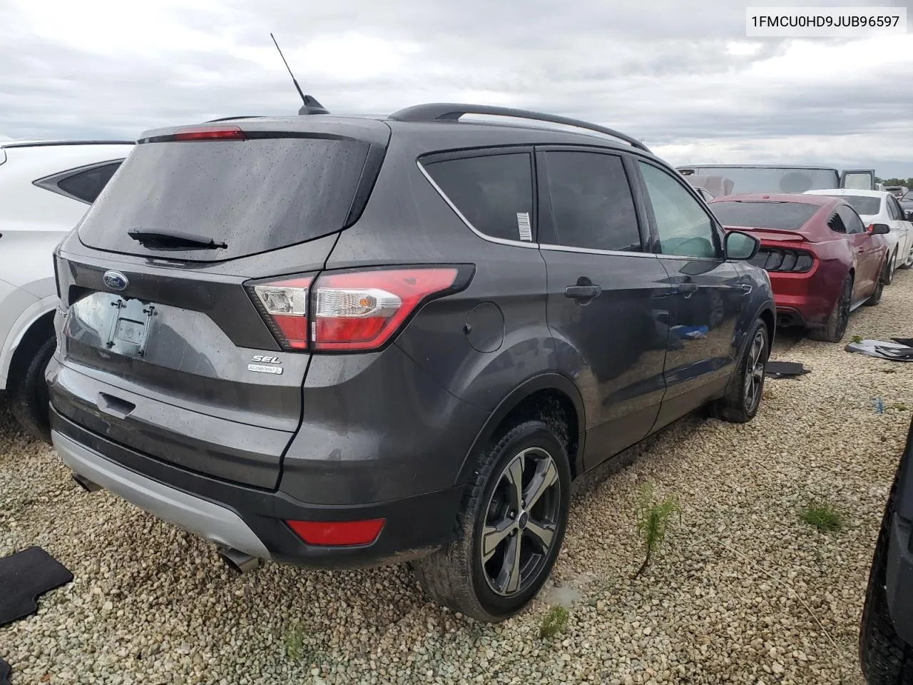 2018 Ford Escape Sel VIN: 1FMCU0HD9JUB96597 Lot: 74752404