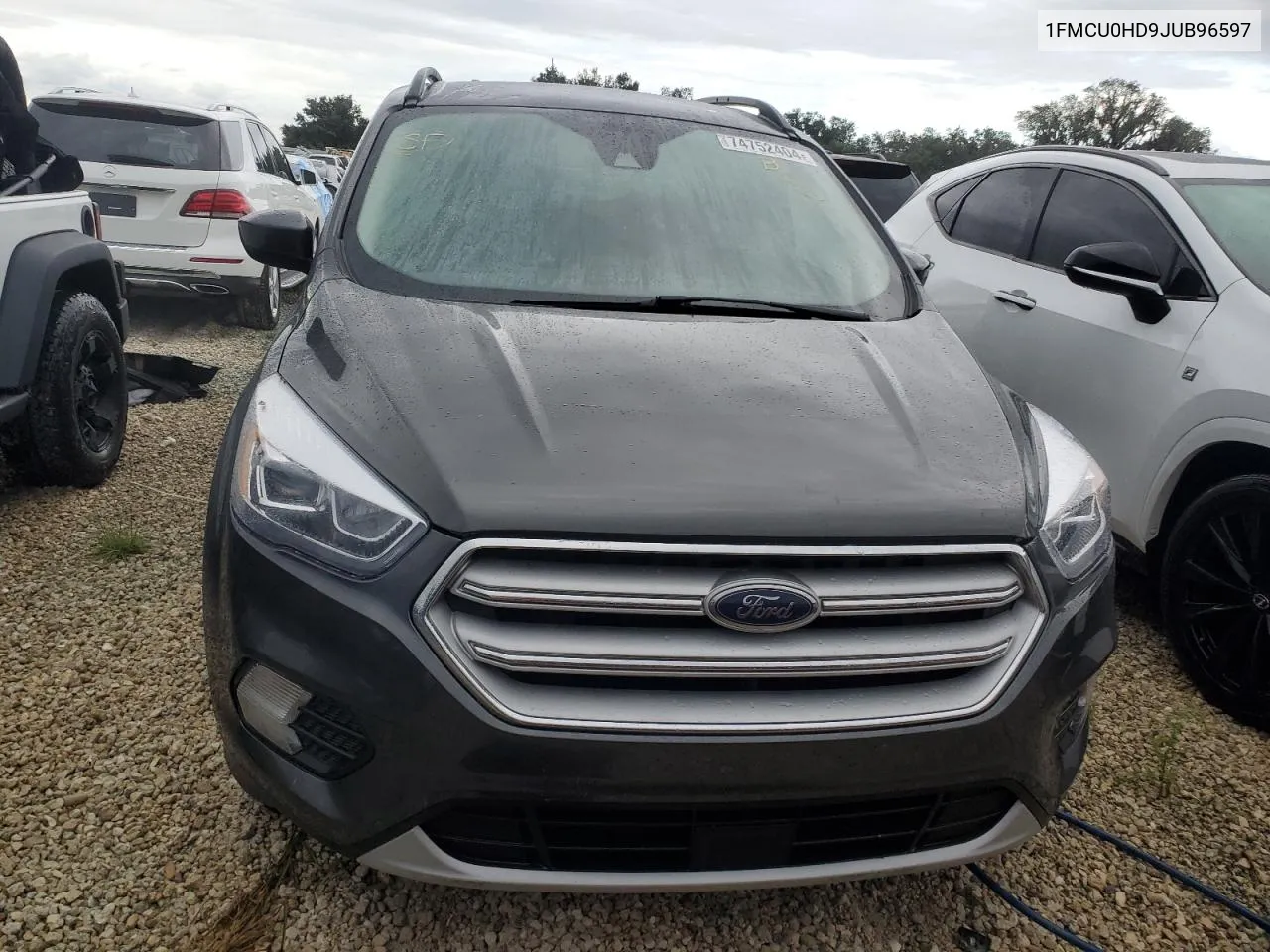 2018 Ford Escape Sel VIN: 1FMCU0HD9JUB96597 Lot: 74752404