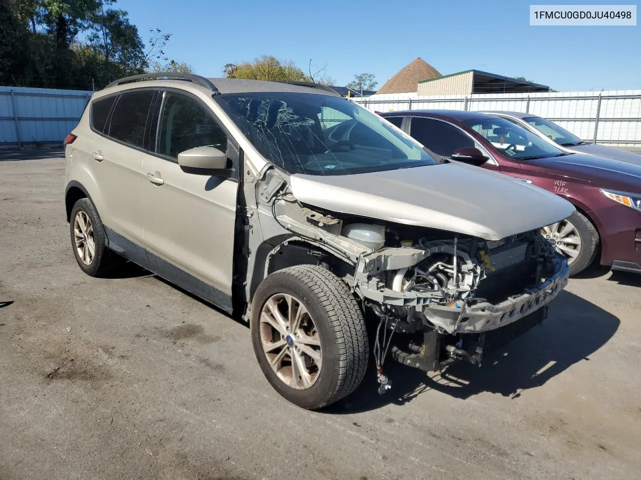 2018 Ford Escape Se VIN: 1FMCU0GD0JU40498 Lot: 74921484