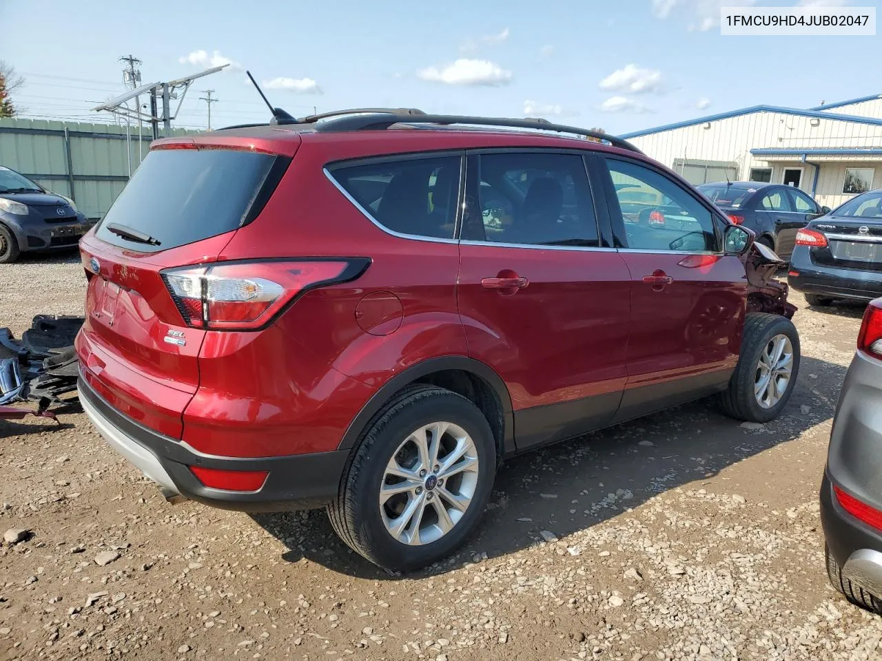 2018 Ford Escape Sel VIN: 1FMCU9HD4JUB02047 Lot: 75059234