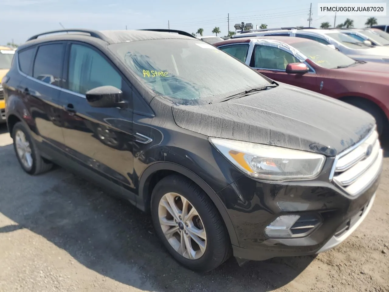 2018 Ford Escape Se VIN: 1FMCU0GDXJUA87020 Lot: 75121034