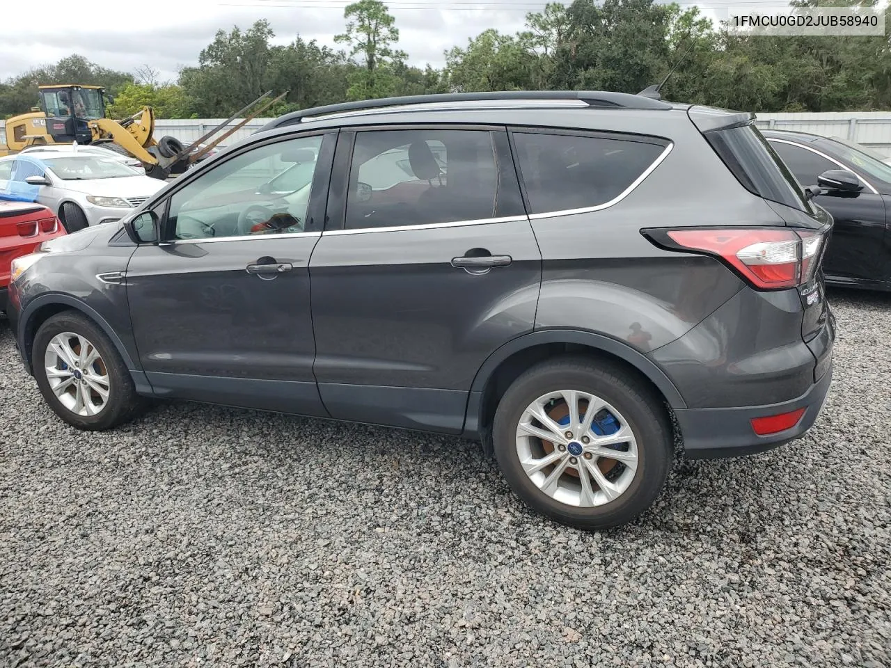 2018 Ford Escape Se VIN: 1FMCU0GD2JUB58940 Lot: 75129174