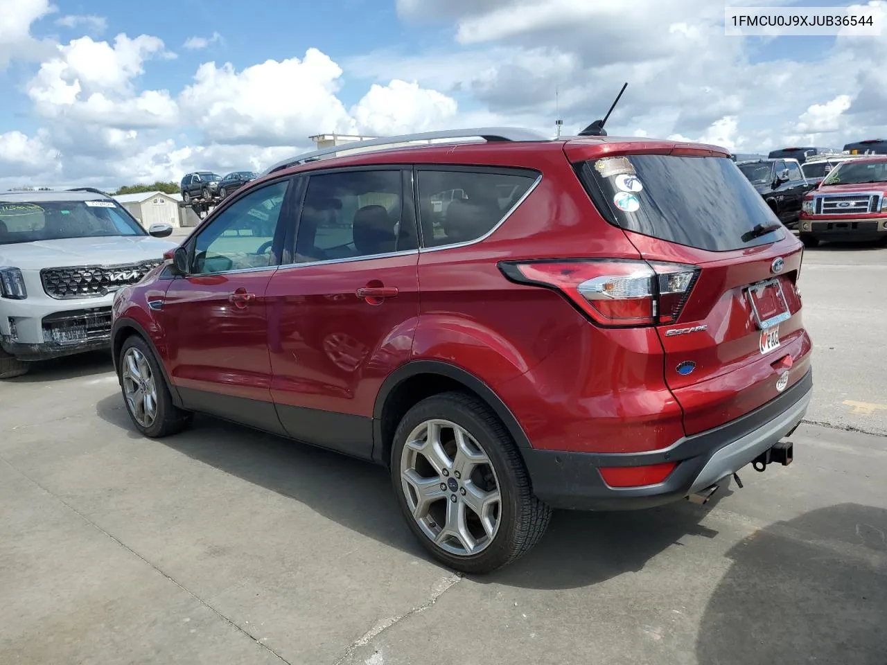 2018 Ford Escape Titanium VIN: 1FMCU0J9XJUB36544 Lot: 75169774