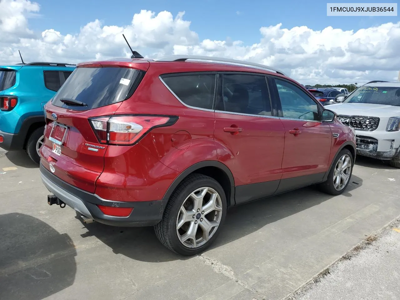 2018 Ford Escape Titanium VIN: 1FMCU0J9XJUB36544 Lot: 75169774