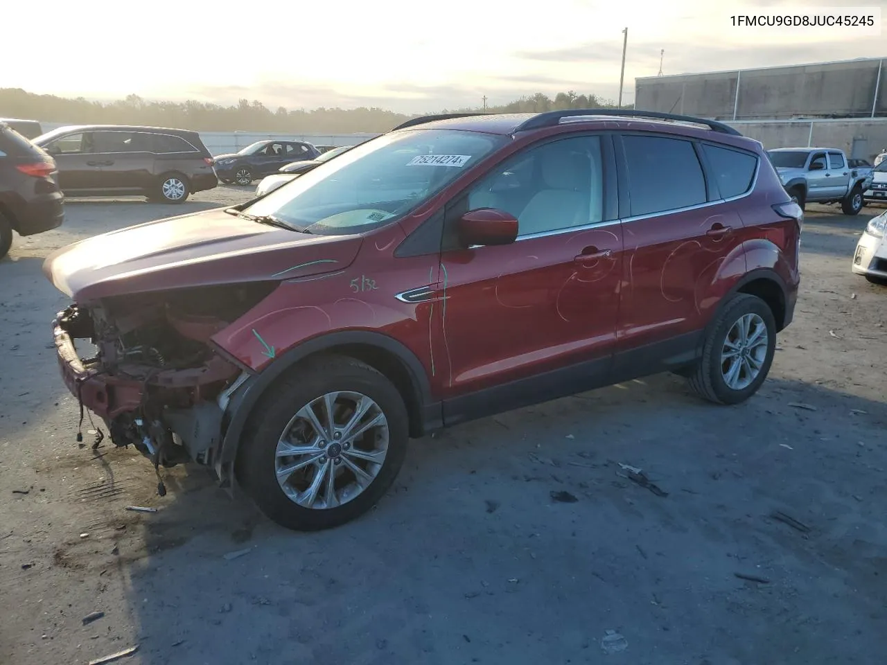 2018 Ford Escape Se VIN: 1FMCU9GD8JUC45245 Lot: 75214274